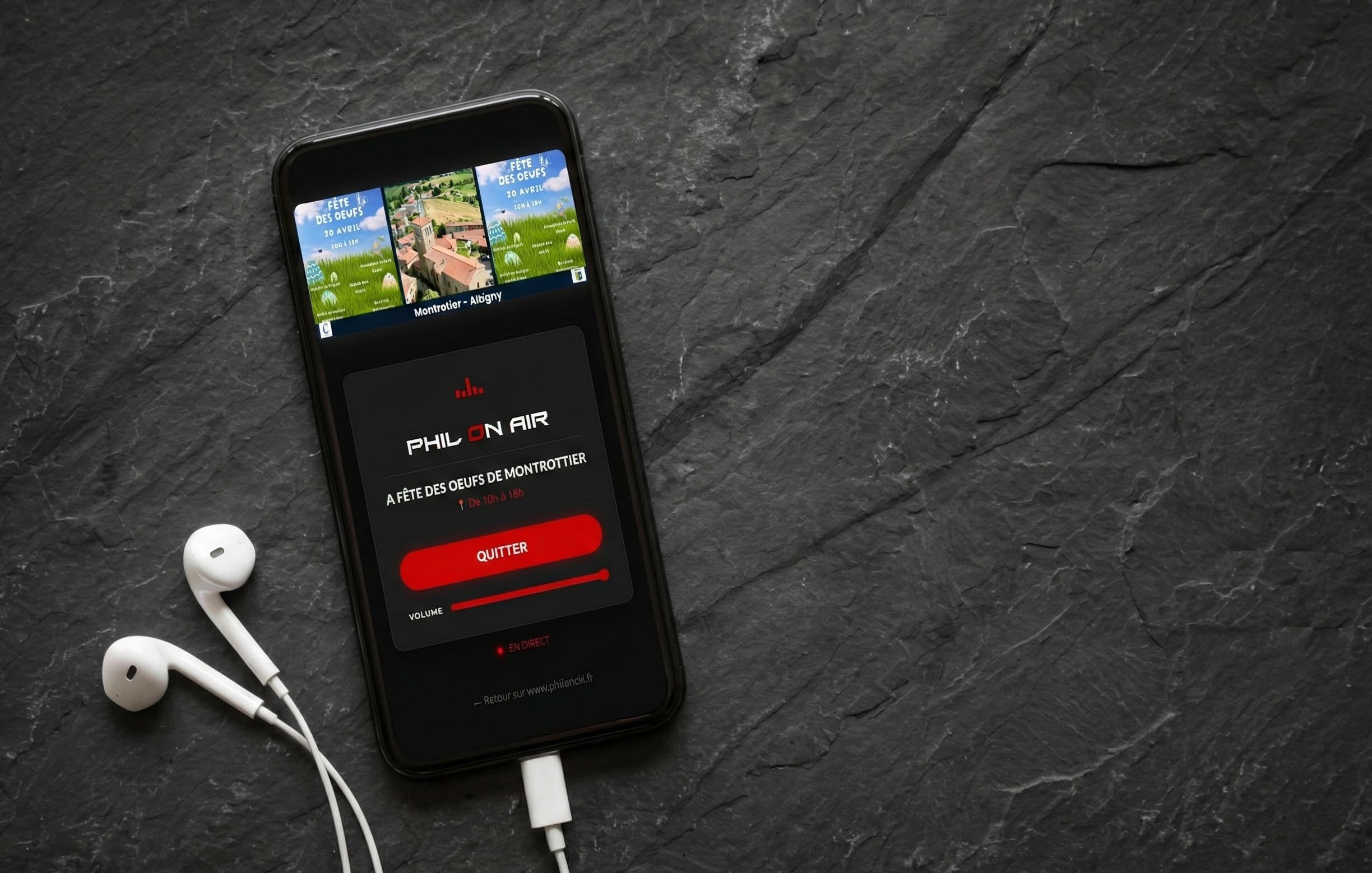 Application Player Phil On Air - Streaming audio live